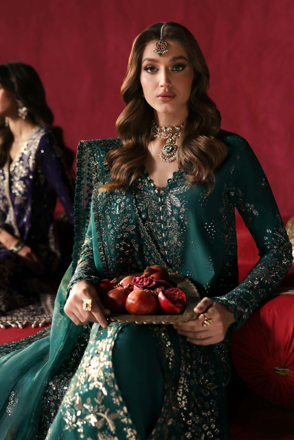 Shahnisa Raw Silk Pakistani Formal Dresses - Afrozeh - 5