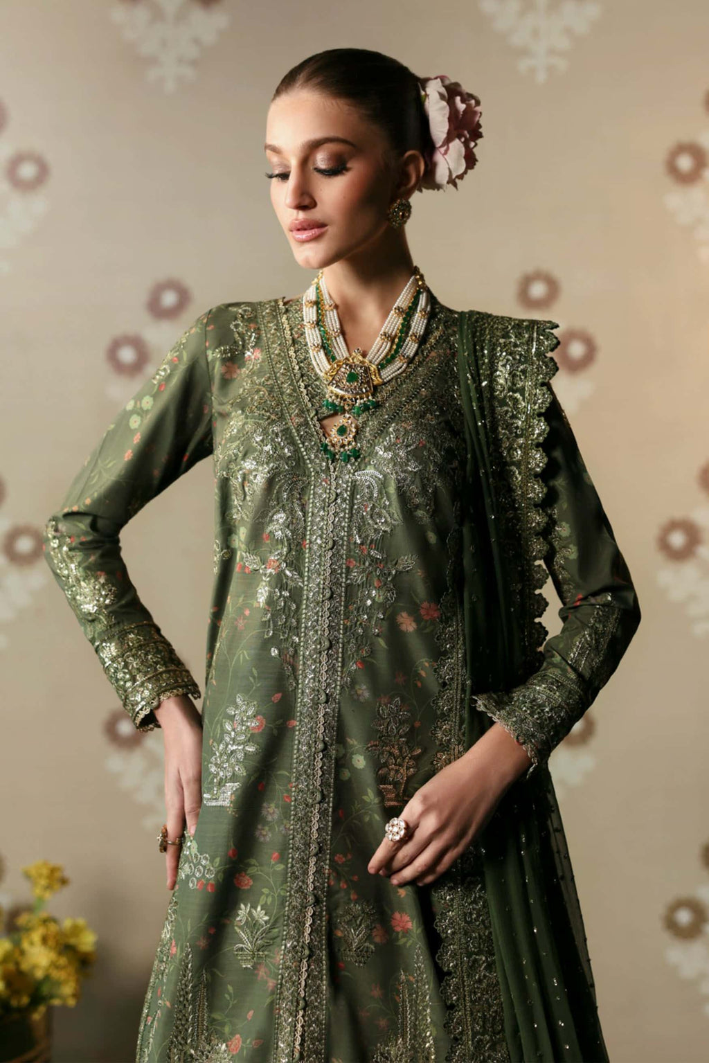 Zeba Organza Pakistani Formal Dresses - Afrozeh - 5