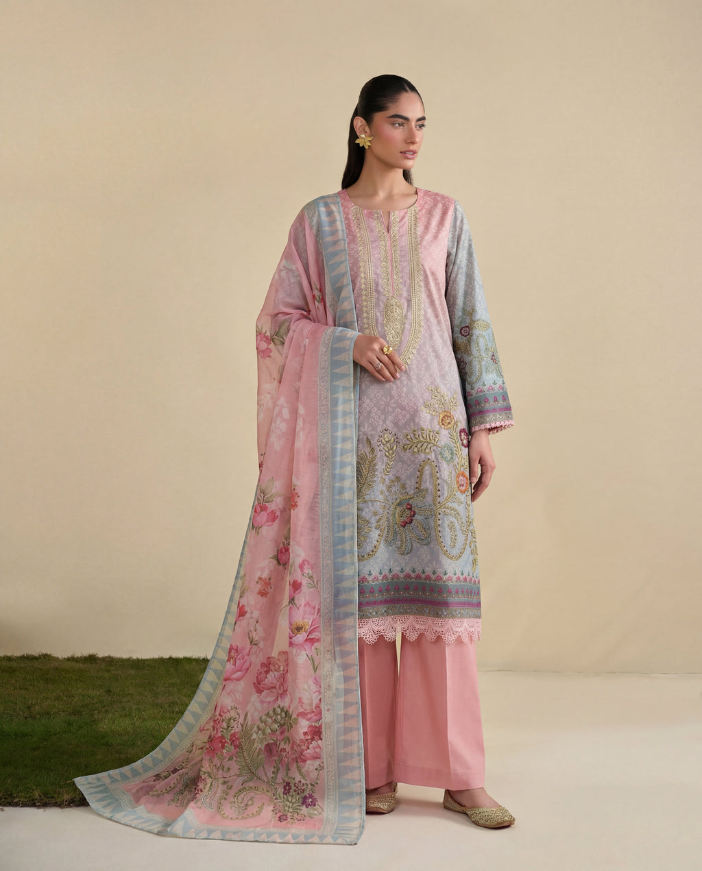 Afsanay Premium Fabric Pakistani Summer Dresses - Sahiba-clothing - 5