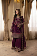 Amethysta Raw Silk Pakistani Formal Dresses - Sidra Aleem - 1