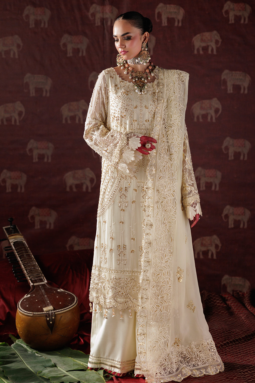 D-10 Embroidered Pakistani Dress