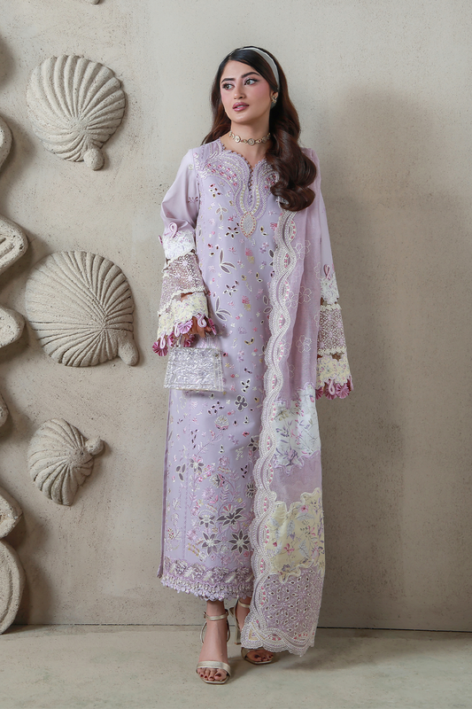 RANIA (AL-01) Jacquard Pakistani Summer Dresses - aabyaan - 1