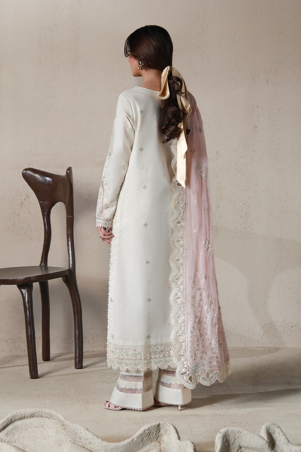 NAIRAH (AL-06) Chiffon Pakistani Summer Dresses - aabyaan - 3