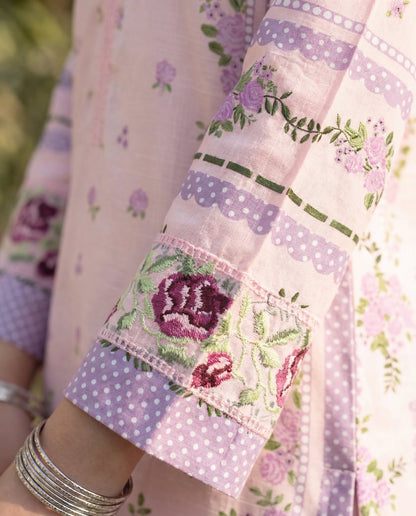 Ayla Pink Premium Fabric Pakistani Summer Dresses - Sahiba-clothing - 5