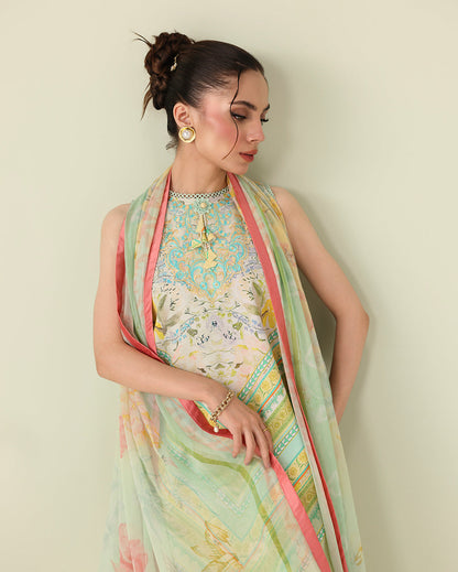 Bloomed Muse Organza Women Clothing - Roheenaz - 3