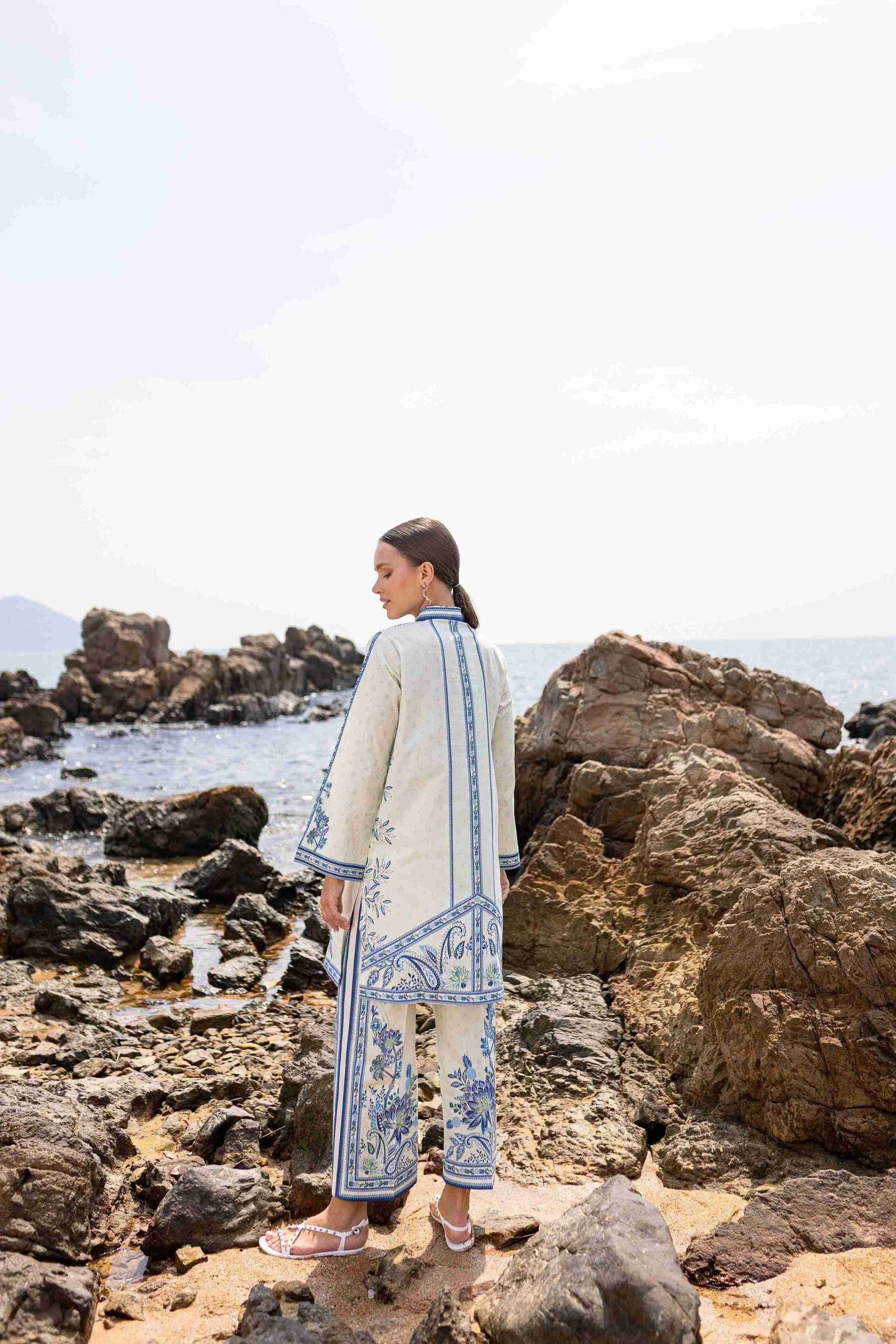 MIRAE AC-03 Cotton Pakistani Summer Dresses - aabyaan - 2