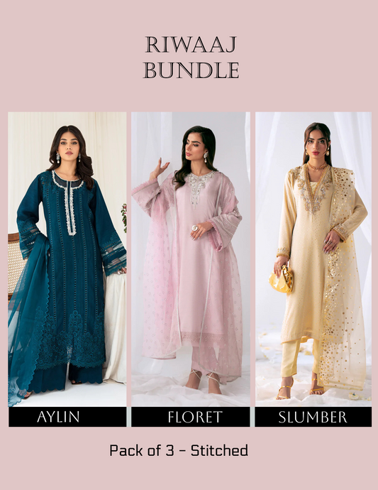 Riwaaj Bundle - Stitched