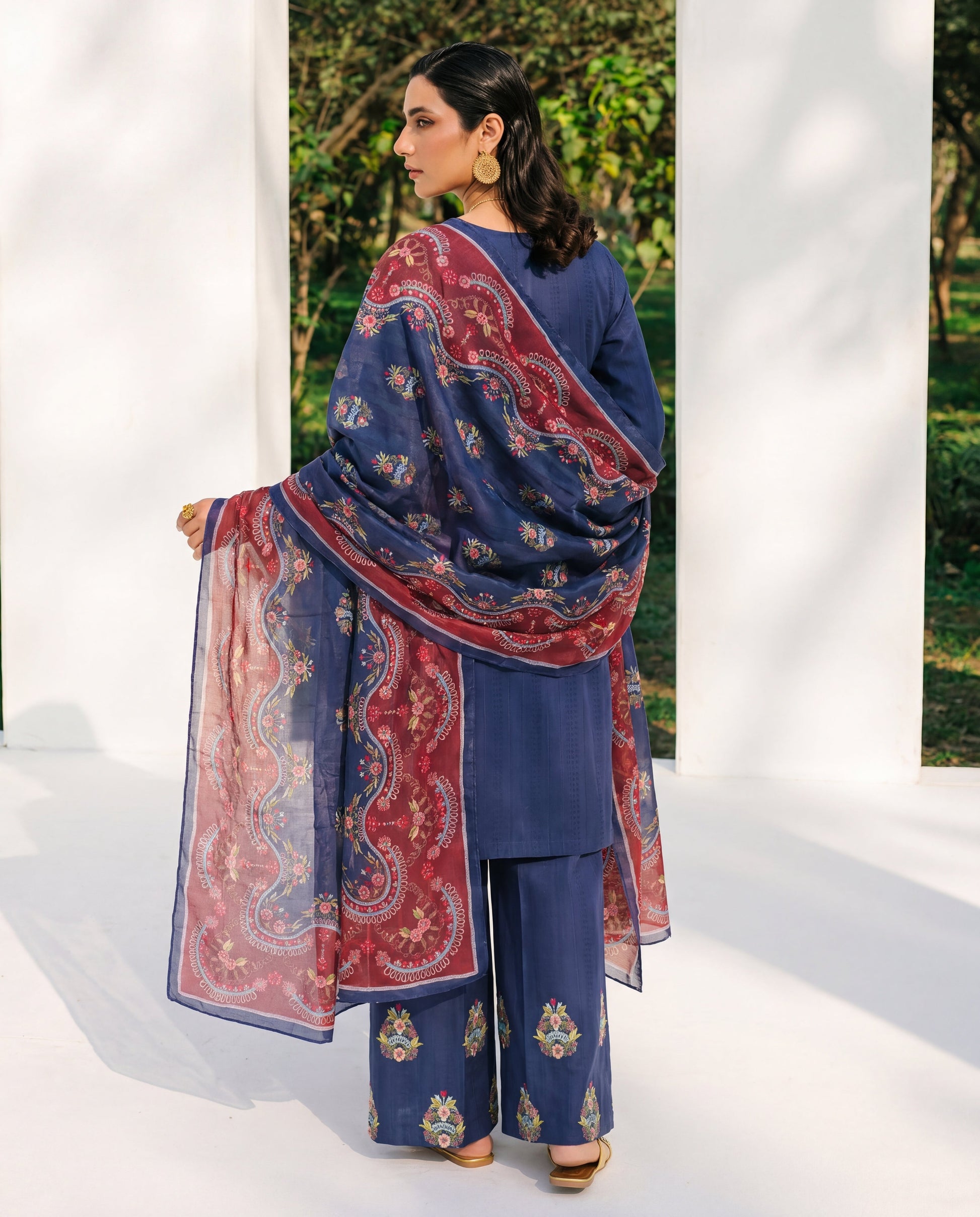Carnation Premium Fabric Pakistani Summer Dresses - Sahiba-clothing - 7