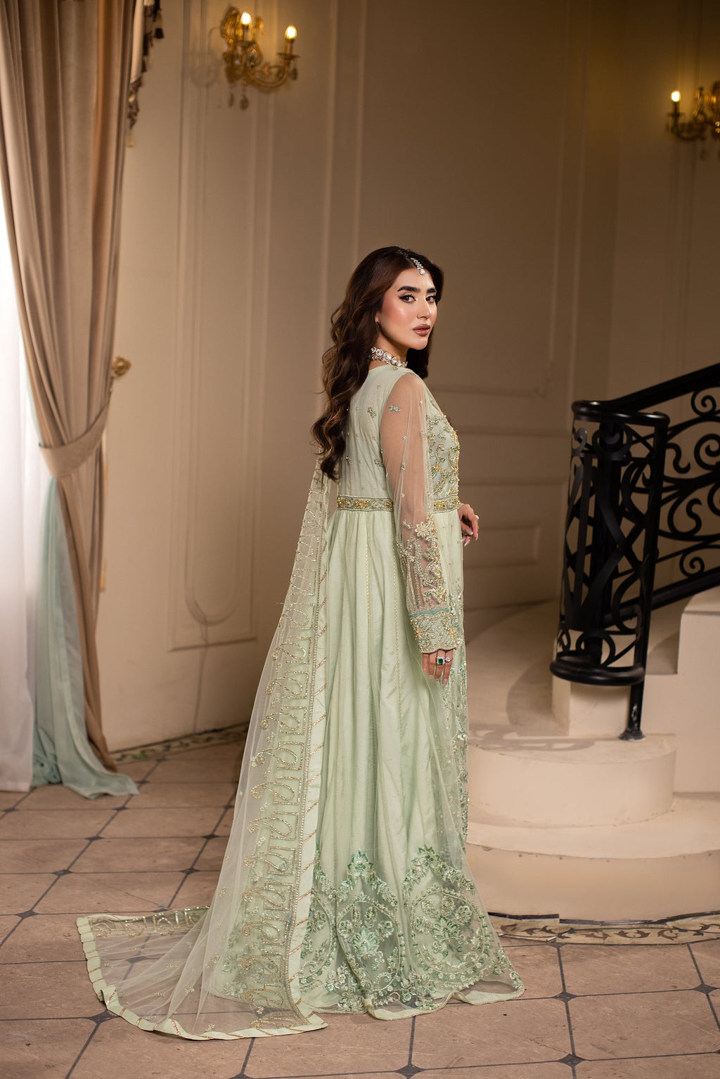 Celestia Raw Silk Pakistani Formal Dresses - Sidra Aleem - 4