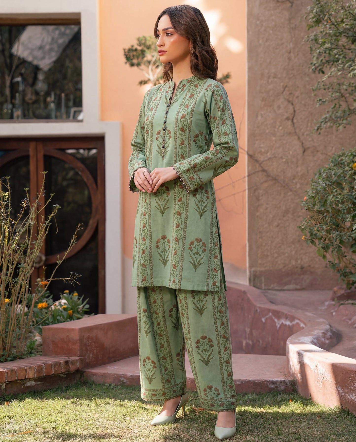 Cluster Pista Lawn Pakistani Summer Dresses - Sahiba-clothing - 5