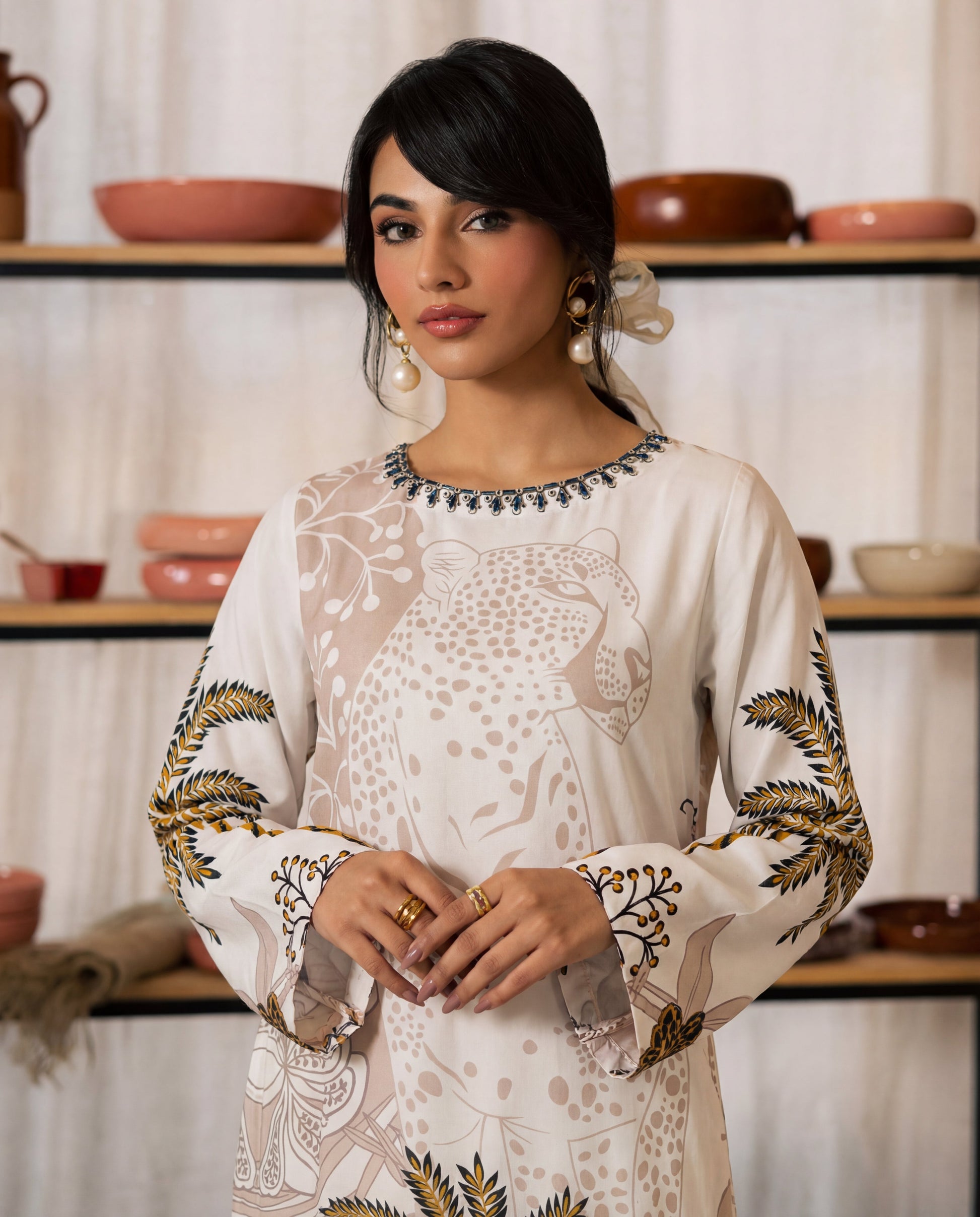 Namir Premium Fabric Pakistani Casuals Dresses - Sahiba-clothing - 4