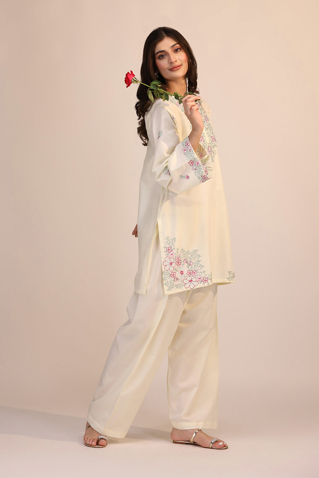 LWN-04 Cotton Pakistani Summer Dresses - Saad Shaikh - 2