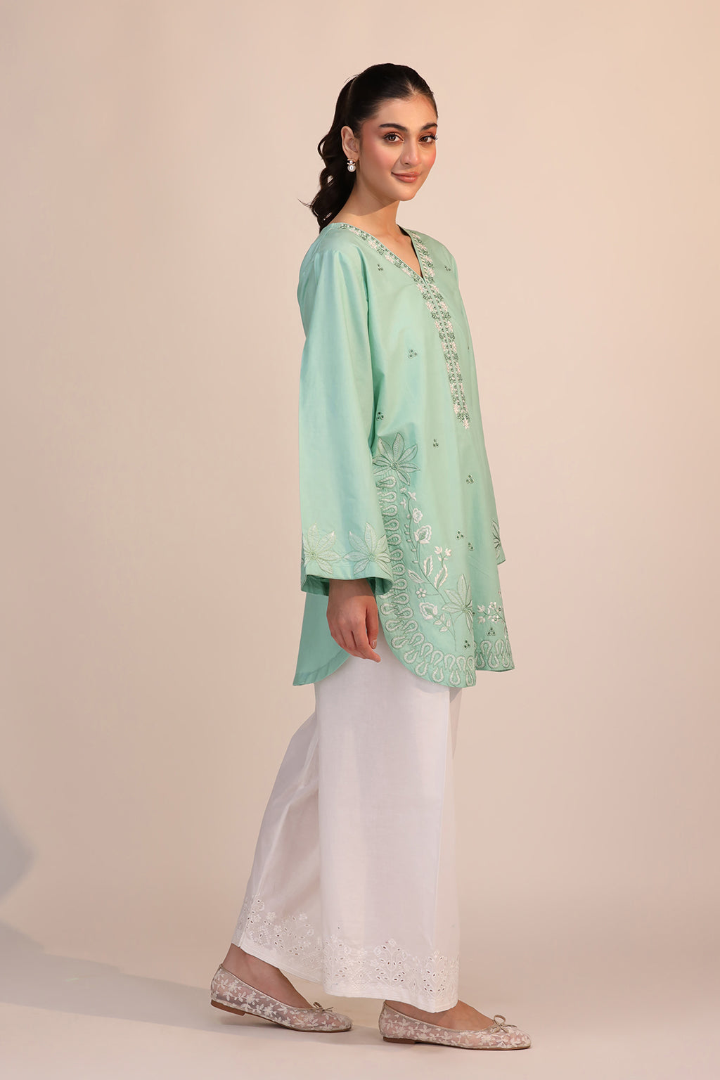 LWN-01 Cotton Pakistani Summer Dresses - Saad Shaikh - 7