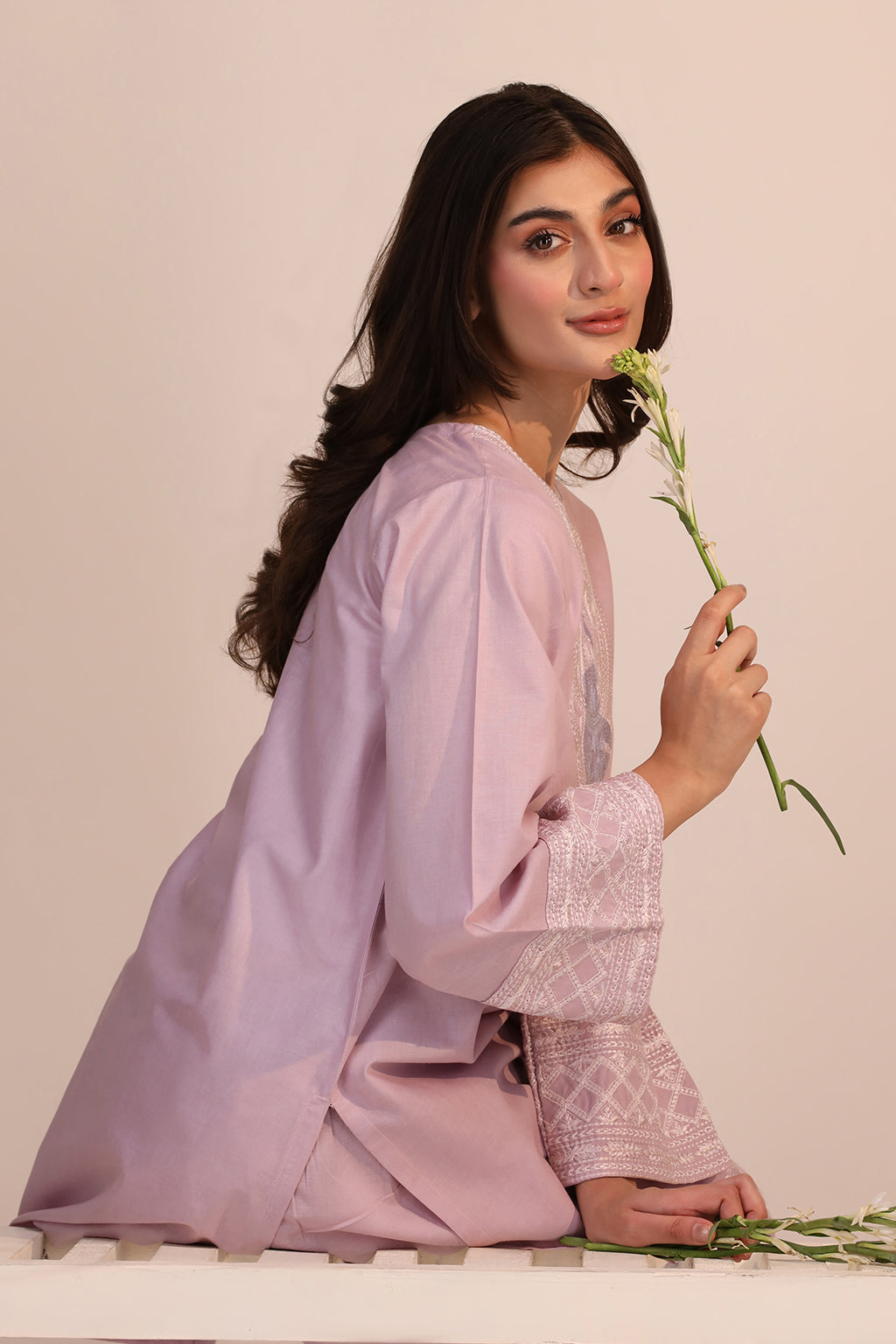 LWN-02 Cotton Pakistani Summer Dresses - Saad Shaikh - 6