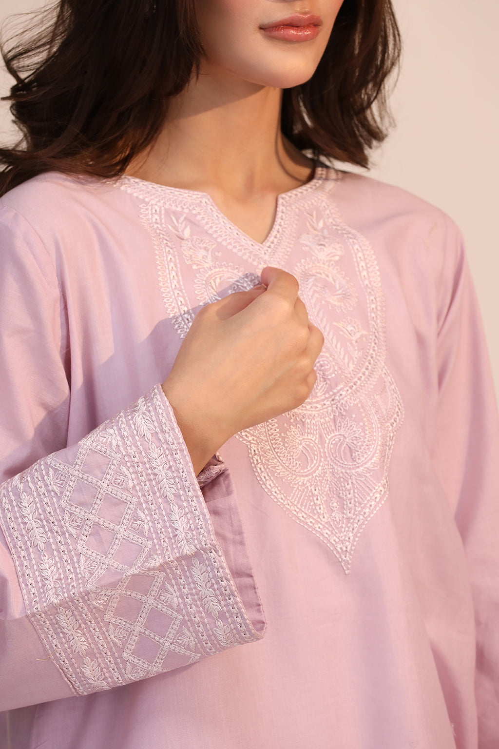 LWN-02 Cotton Pakistani Summer Dresses - Saad Shaikh - 2
