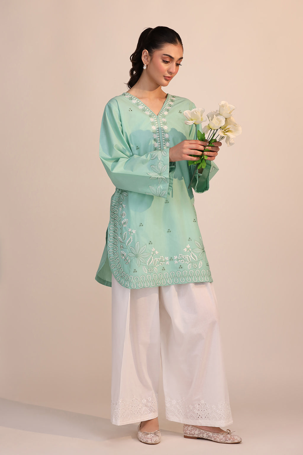 LWN-01 Cotton Pakistani Summer Dresses - Saad Shaikh - 5