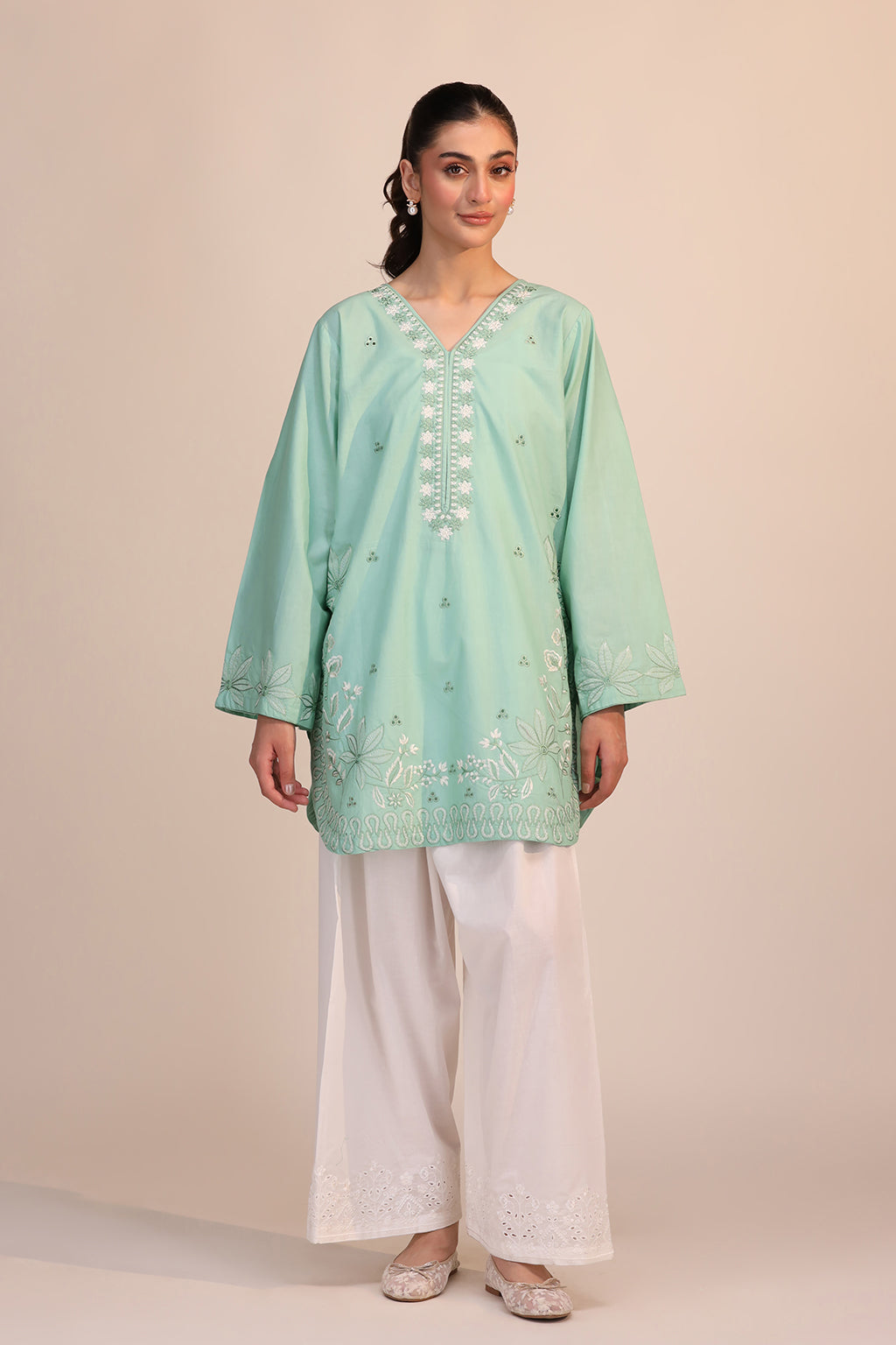 LWN-01 Cotton Pakistani Summer Dresses - Saad Shaikh - 1