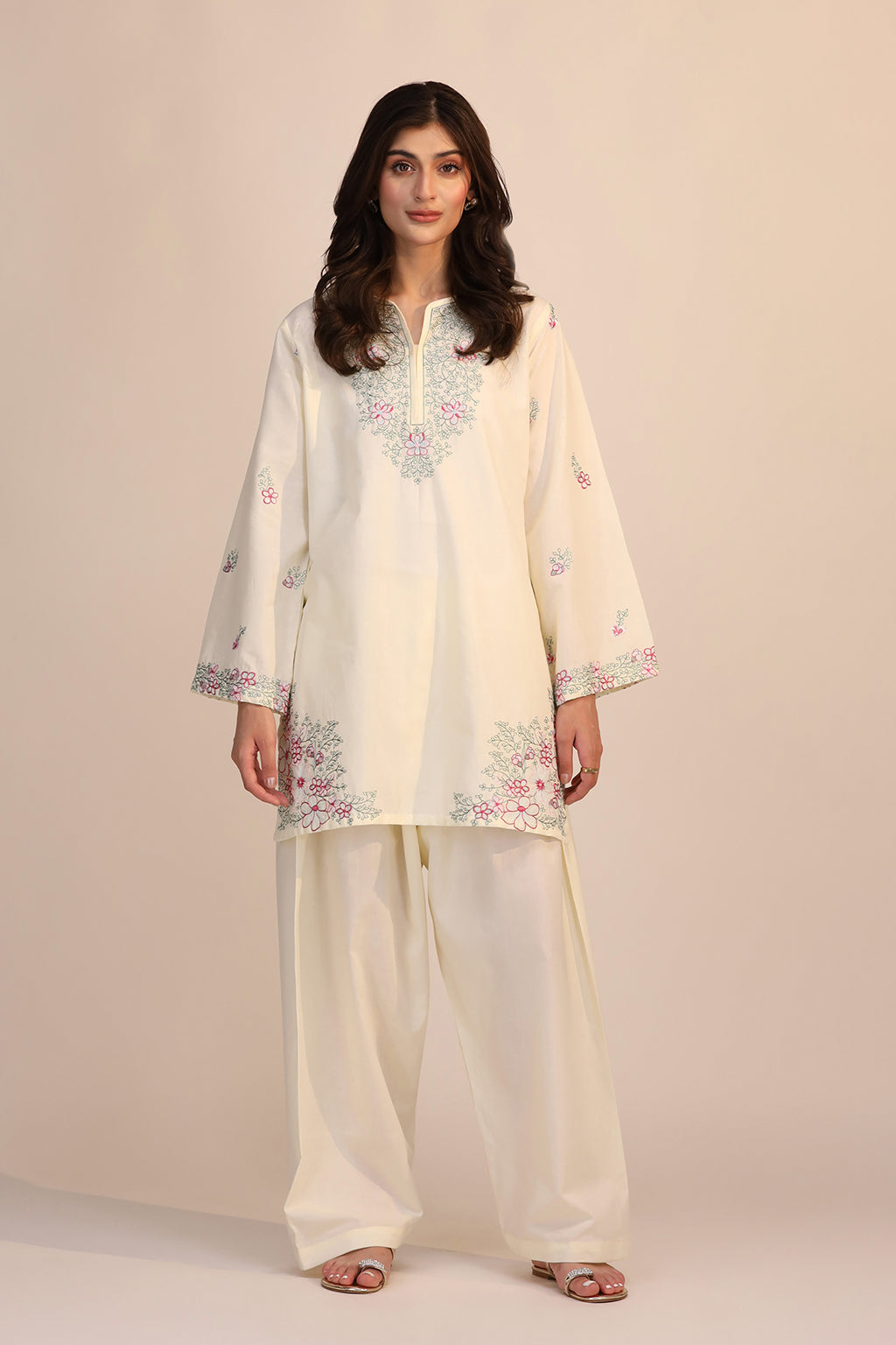 LWN-04 Cotton Pakistani Summer Dresses - Saad Shaikh - 1