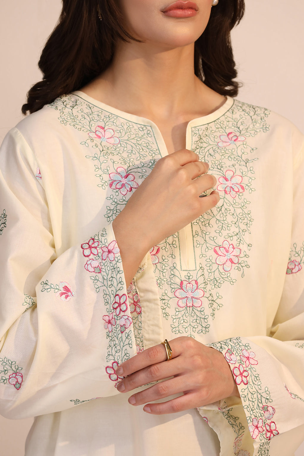 LWN-04 Cotton Pakistani Summer Dresses - Saad Shaikh - 5