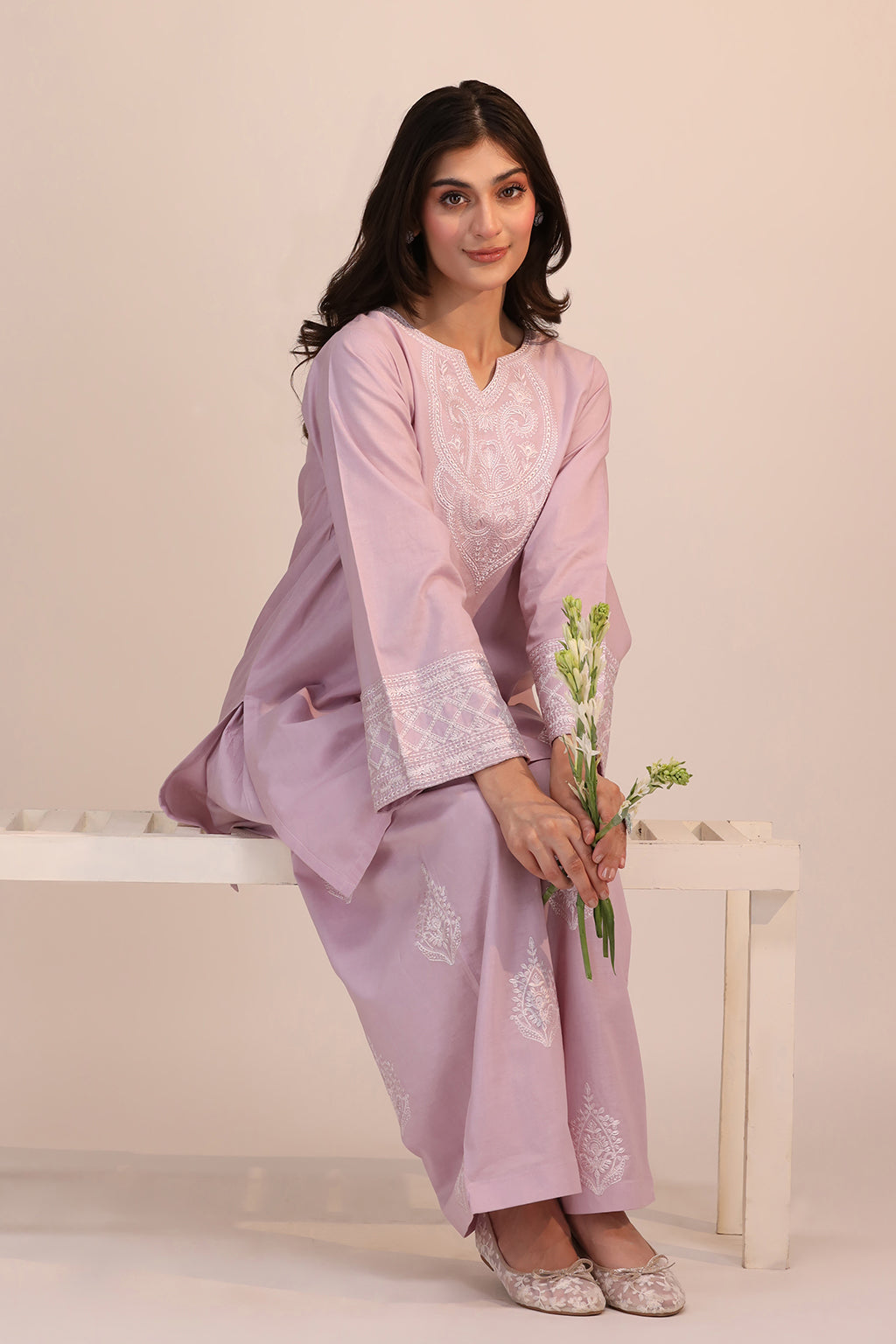 LWN-02 Cotton Pakistani Summer Dresses - Saad Shaikh - 3