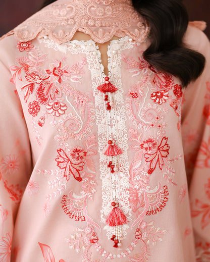 Coral whisper Organza Women Clothing - Roheenaz - 3