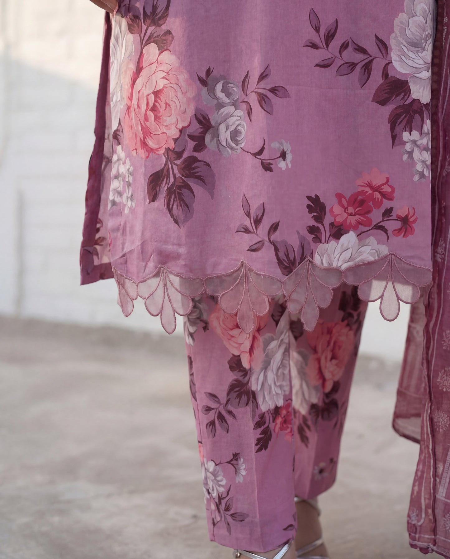 Courage - Pink Premium Fabric Pakistani Summer Dresses - Sahiba-clothing - 3