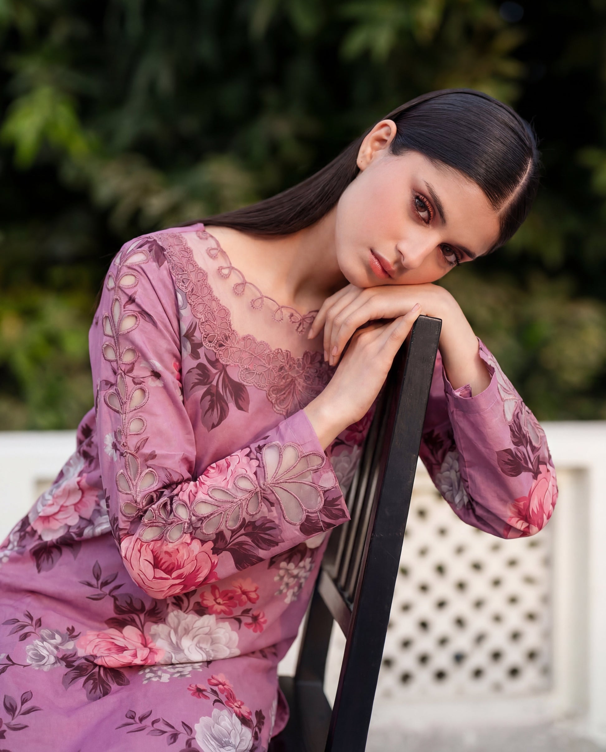 Courage - Pink Premium Fabric Pakistani Summer Dresses - Sahiba-clothing - 2