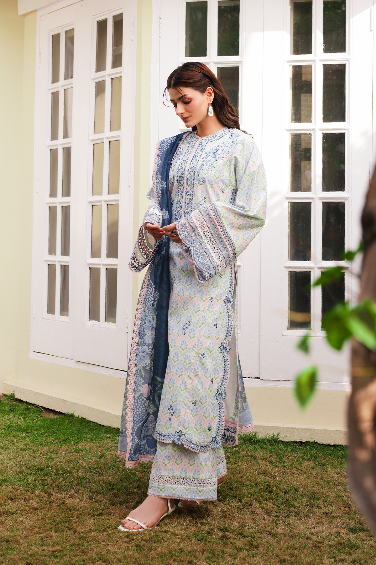 Sova Organza Pakistani Summer Dresses - Afrozeh - 5