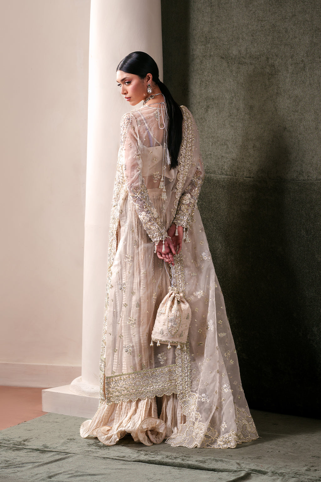 Howlite Raw Silk Pakistani Formal Dresses - Emaan Adeel - 2