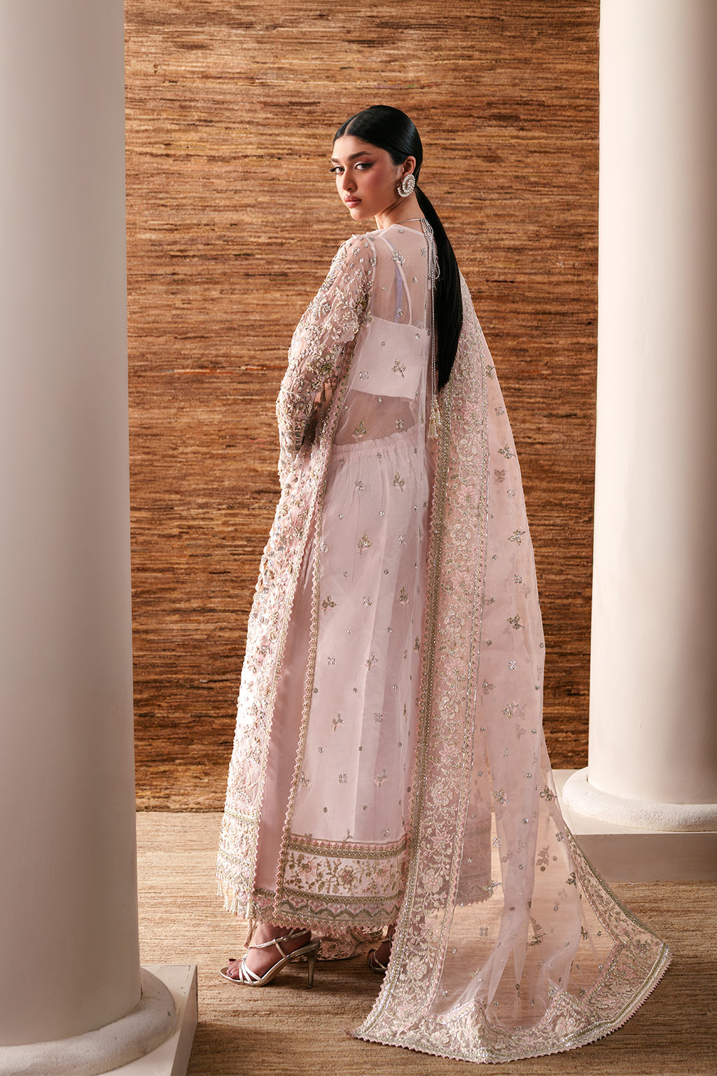 Pearl Essence Raw Silk Pakistani Formal Dresses - Emaan Adeel - 2