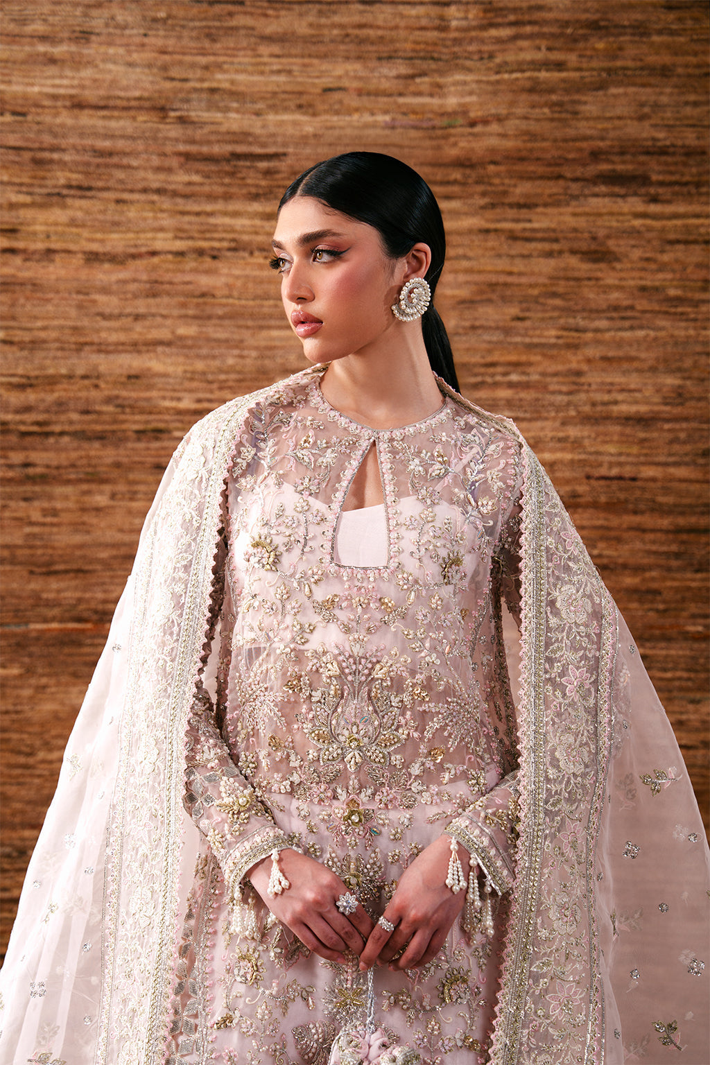 Pearl Essence Raw Silk Pakistani Formal Dresses - Emaan Adeel - 7