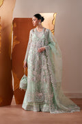 Moonstone Gleam Raw Silk Pakistani Formal Dresses - Emaan Adeel - 1