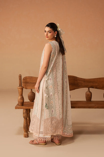 Sunnival Ivory Premium Fabric Pakistani Summer Dresses - Afrozeh - 3
