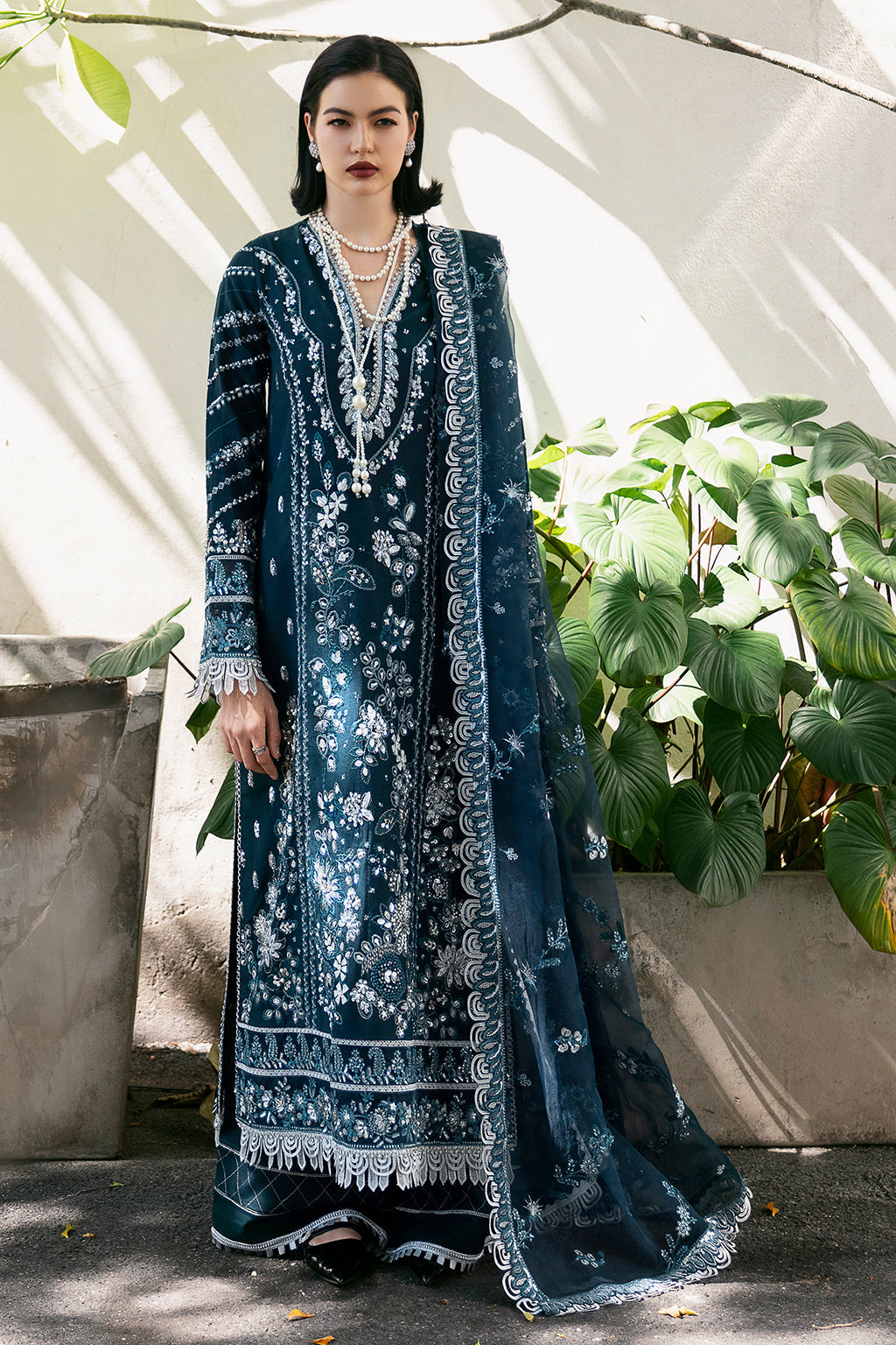 Bella Raw Silk Pakistani Formal Dresses - Saad Shaikh - 3
