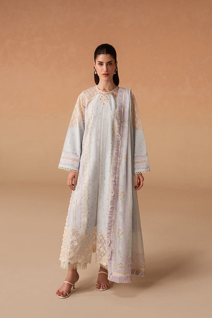 Sunnival Blue Premium Fabric Pakistani Summer Dresses - Afrozeh - 1
