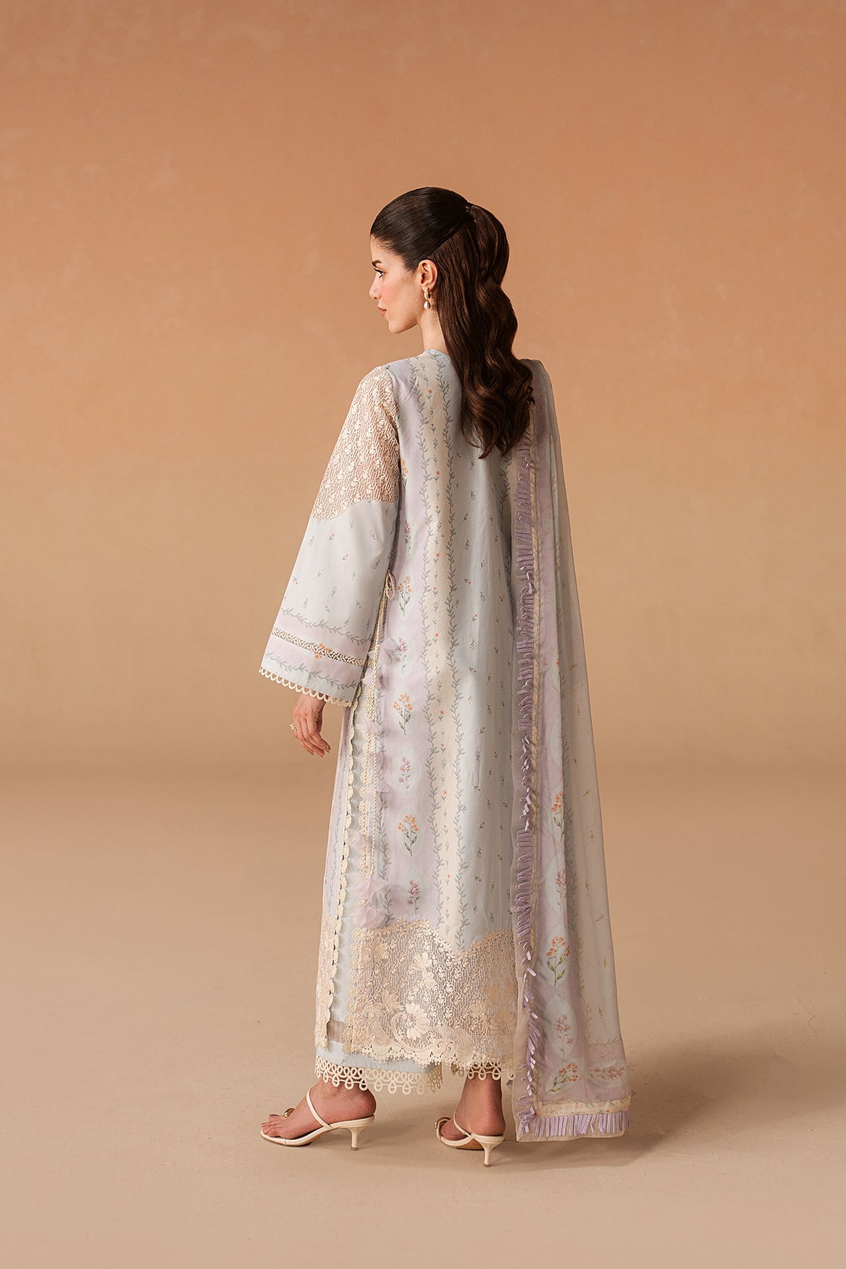 Sunnival Blue Premium Fabric Pakistani Summer Dresses - Afrozeh - 4