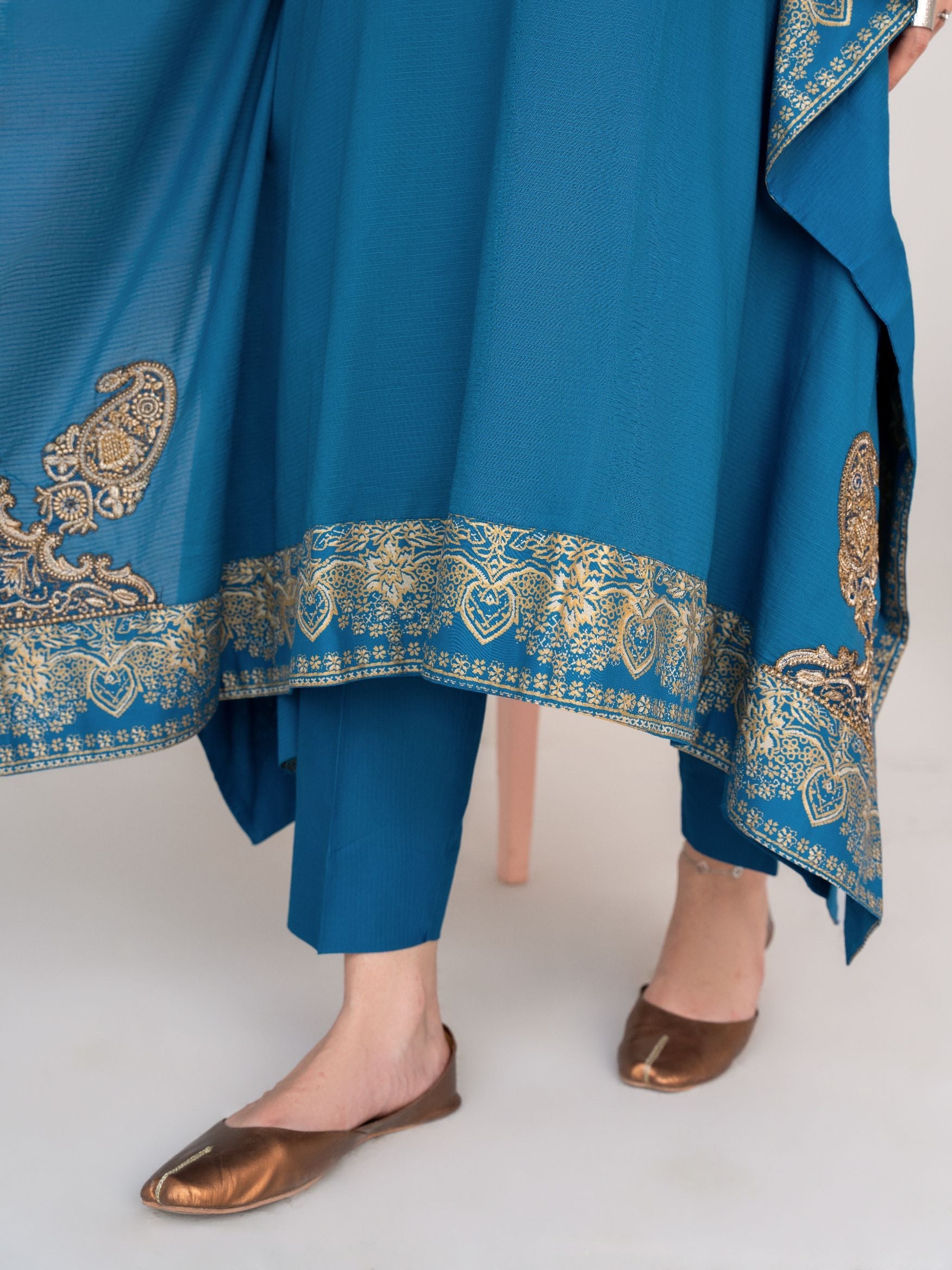 Crescent - Kaftan Premium Fabric Pakistani Summer Dresses - Sahiba-clothing - 3