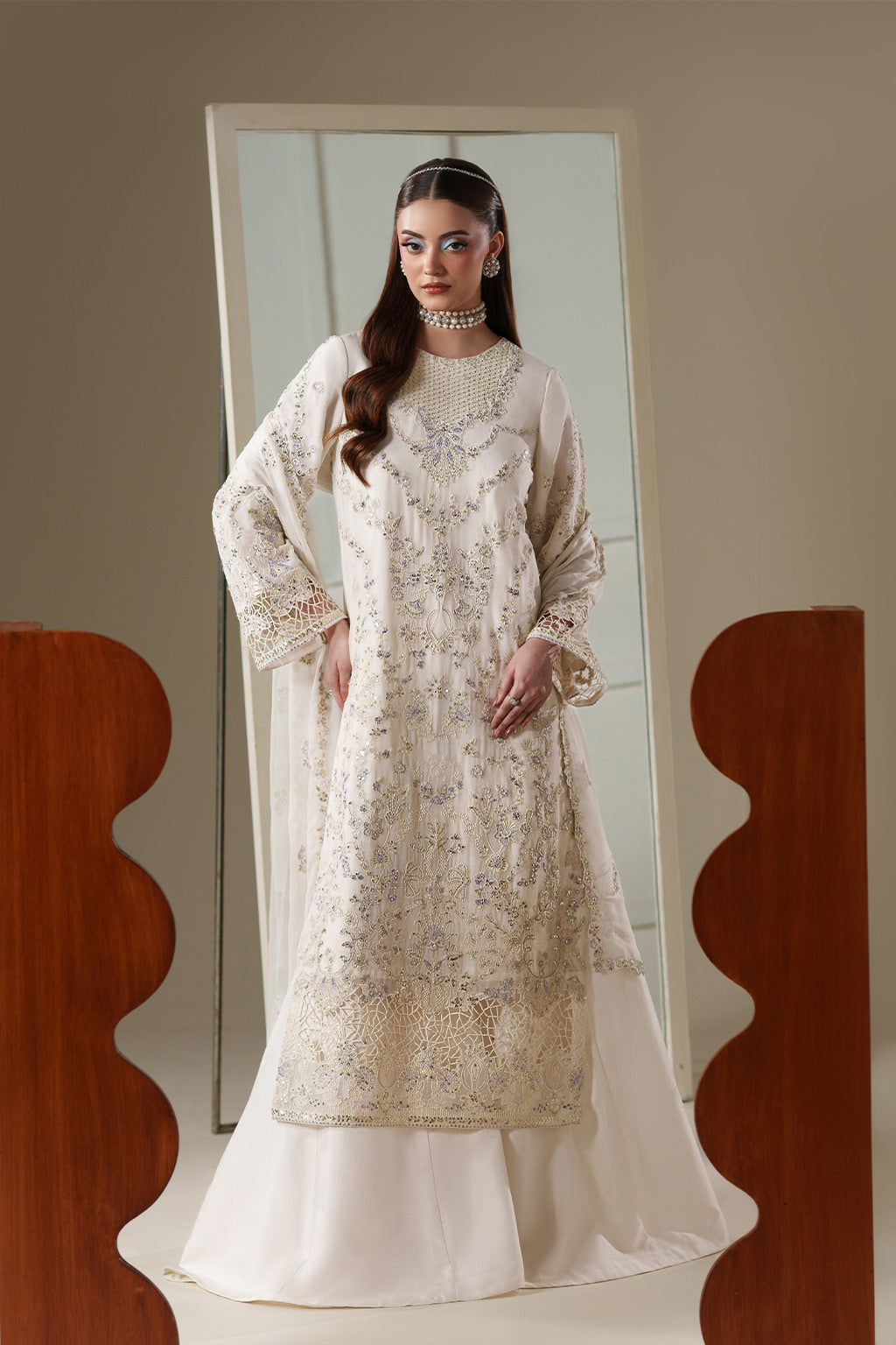 ELOSIE Raw Silk Pakistani Formal Dresses - Emaan Adeel - 1