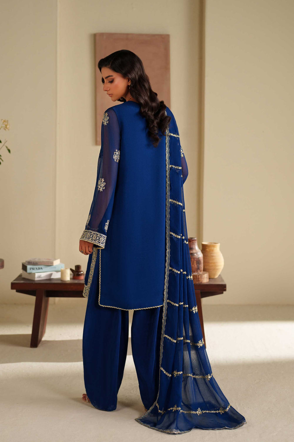 Sahar Chiffon Pakistani Formal Dresses - Akbar Aslam - 4