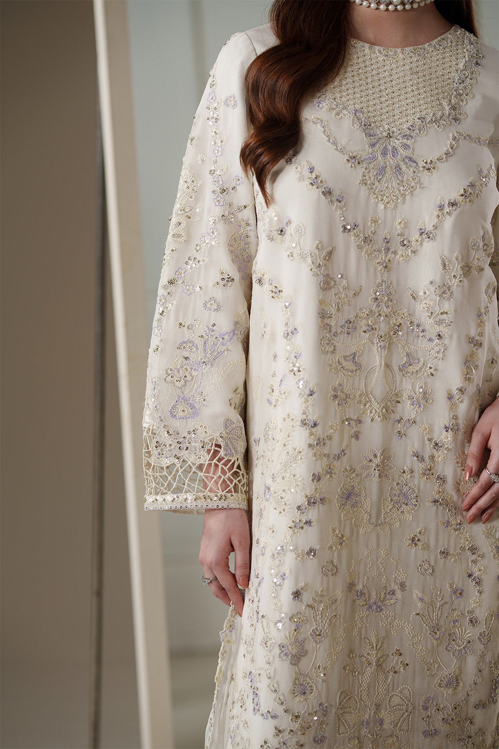 ELOSIE Raw Silk Pakistani Formal Dresses - Emaan Adeel - 7