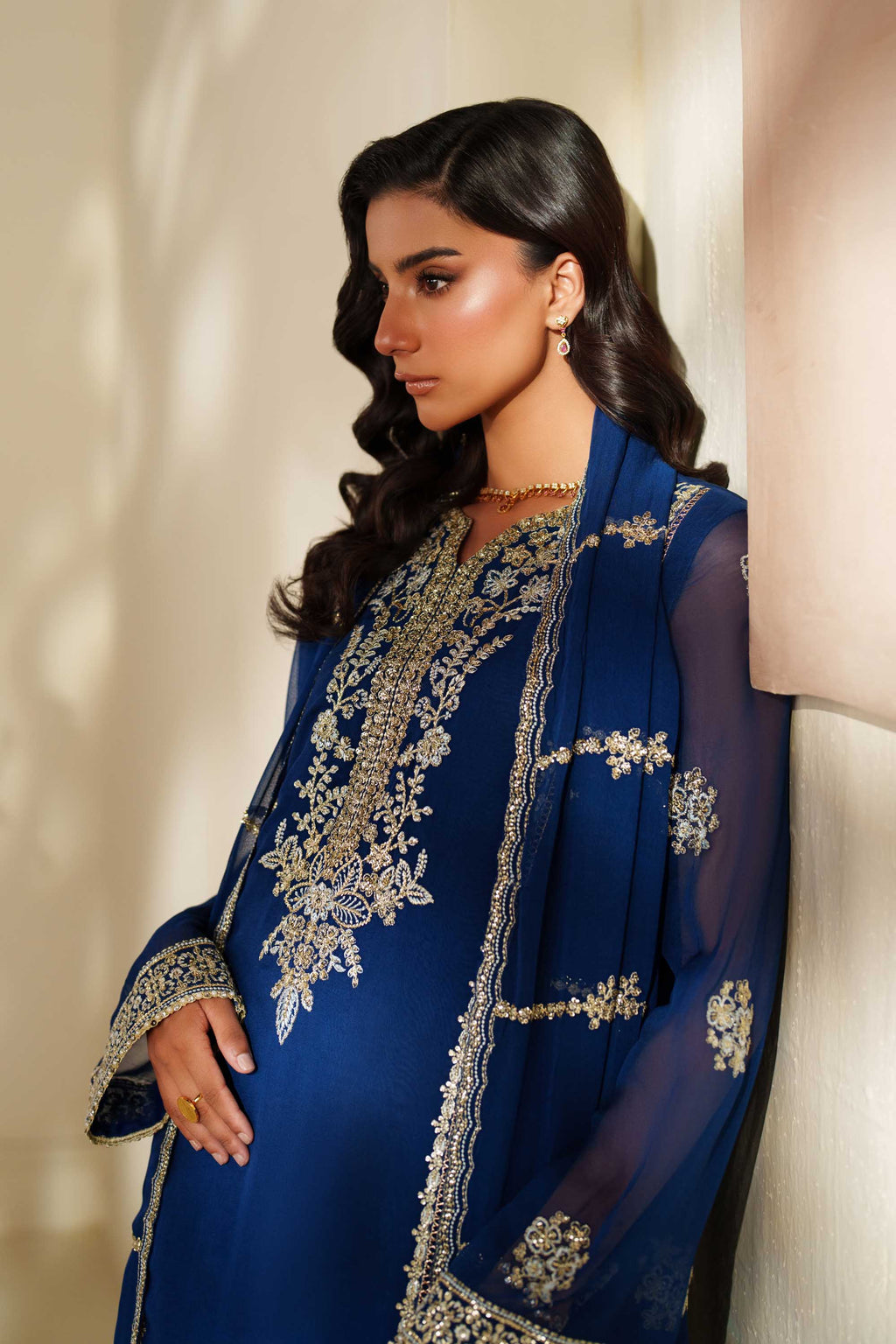 Sahar Chiffon Pakistani Formal Dresses - Akbar Aslam - 7