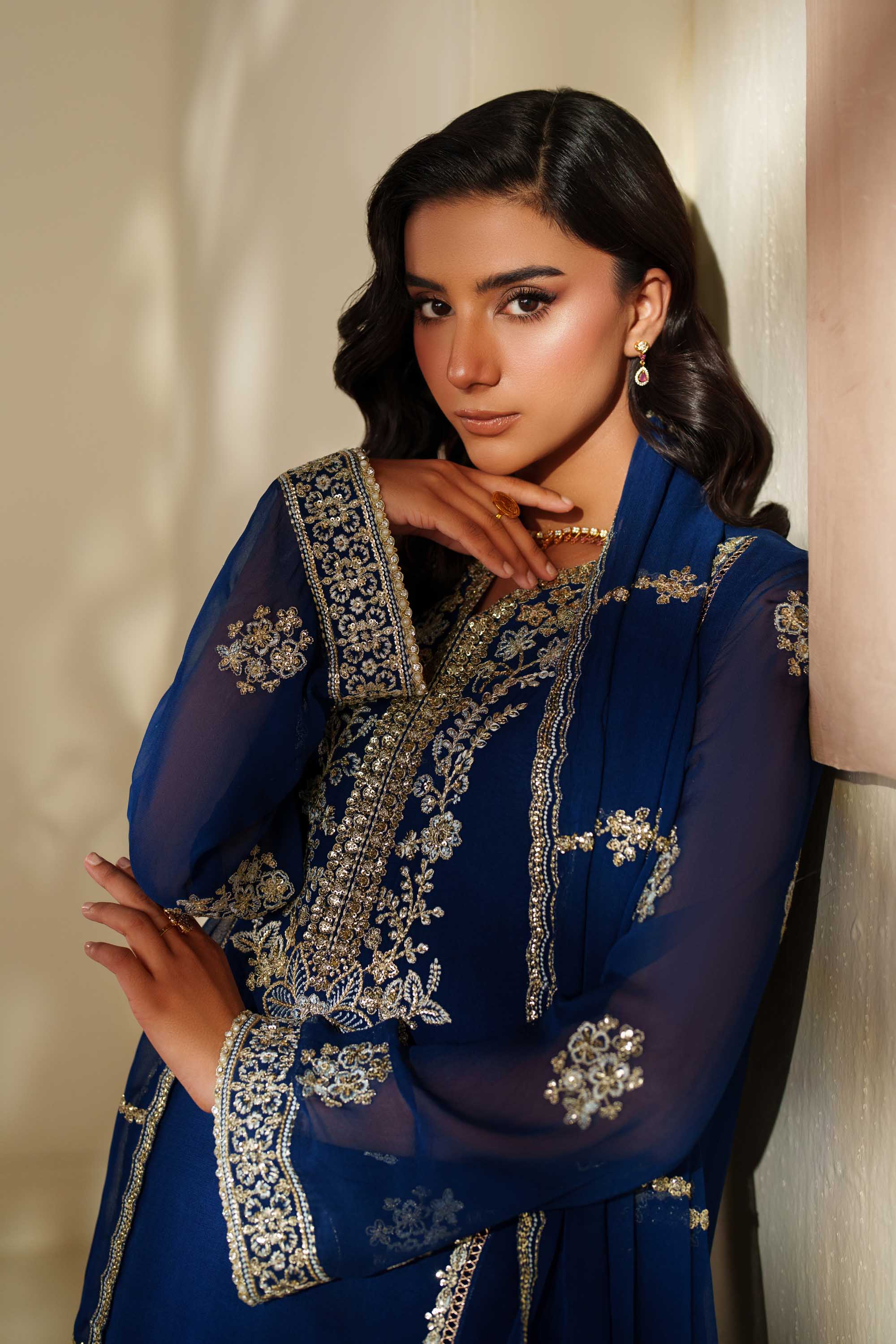 Sahar Chiffon Pakistani Formal Dresses - Akbar Aslam - 8