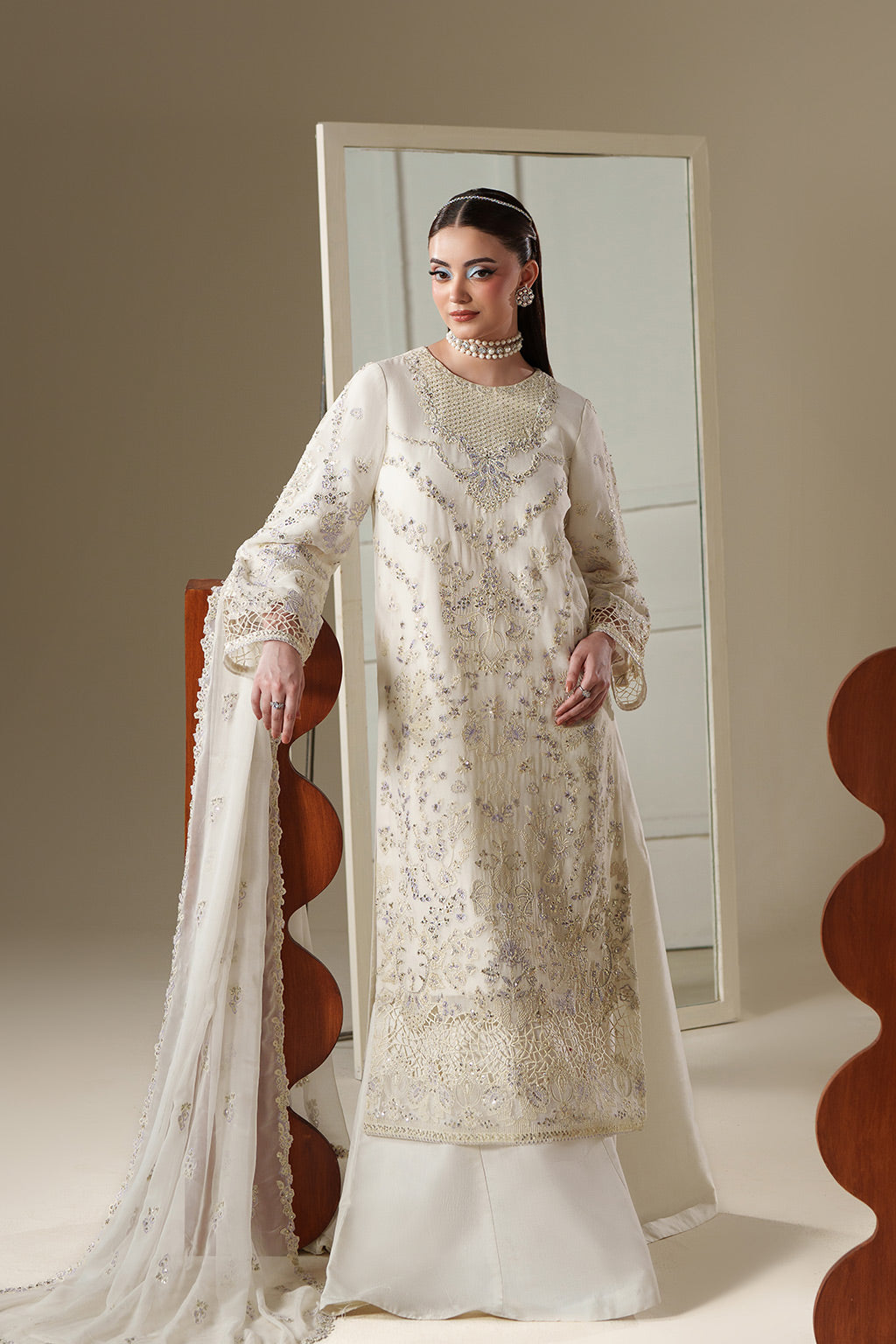 ELOSIE Raw Silk Pakistani Formal Dresses - Emaan Adeel - 5