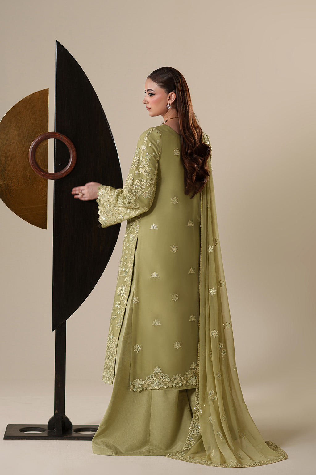 NOLA Raw Silk Pakistani Formal Dresses - Emaan Adeel - 2