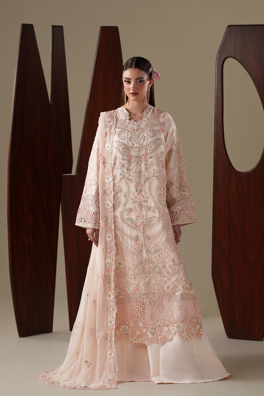 LUMI Raw Silk Pakistani Formal Dresses - Emaan Adeel - 1