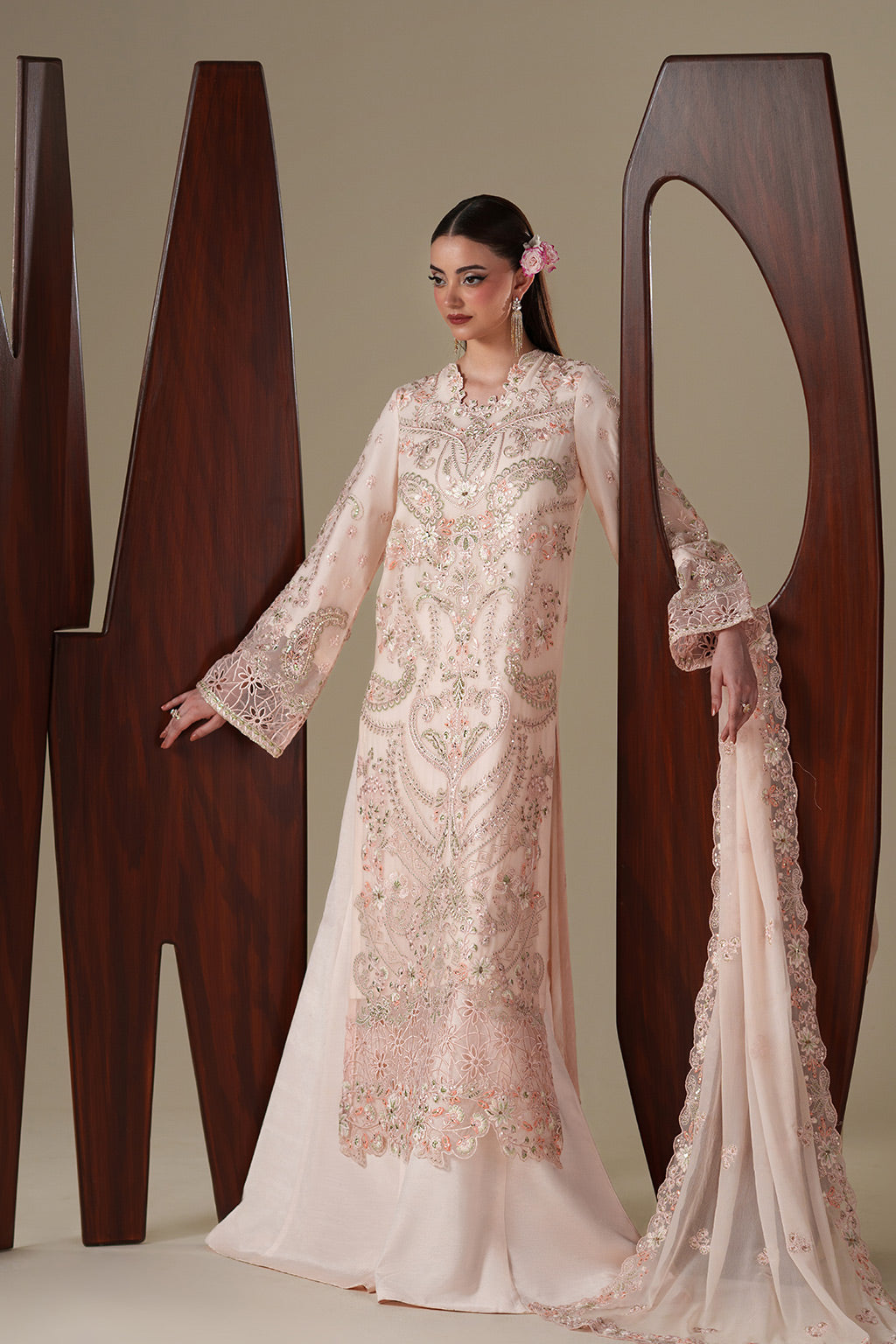 LUMI Raw Silk Pakistani Formal Dresses - Emaan Adeel - 5