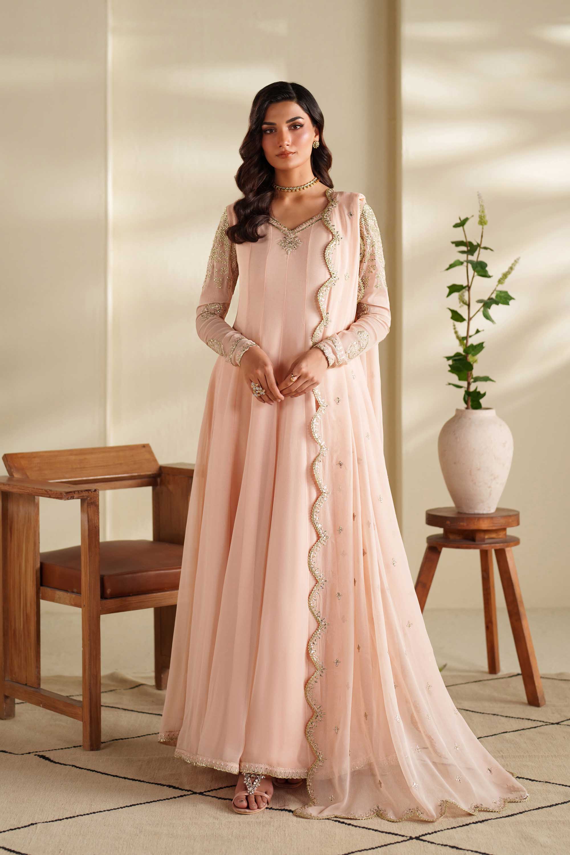 Nazie Chiffon Pakistani Summer Dresses - Akbar Aslam - 1