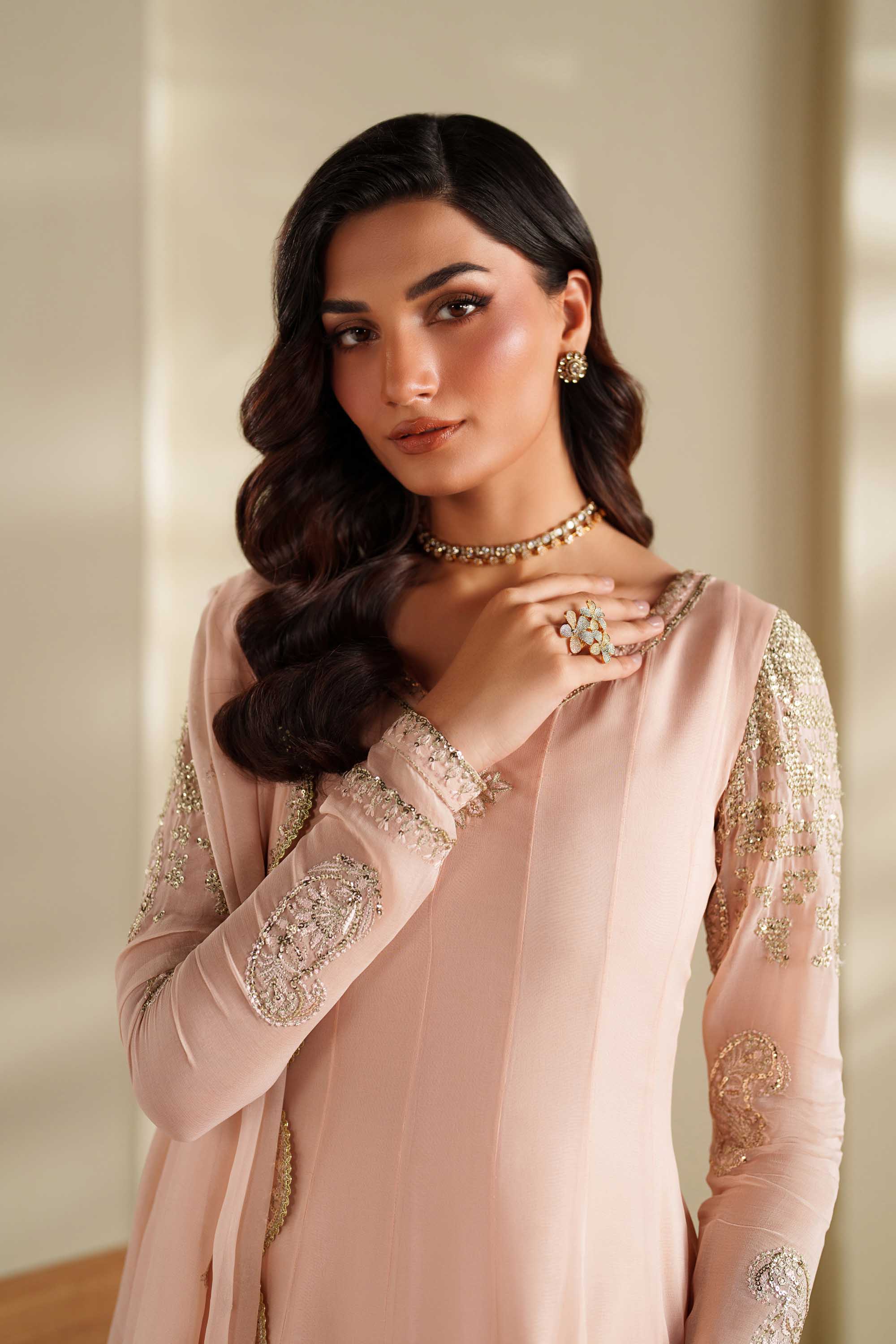 Nazie Chiffon Pakistani Summer Dresses - Akbar Aslam - 4
