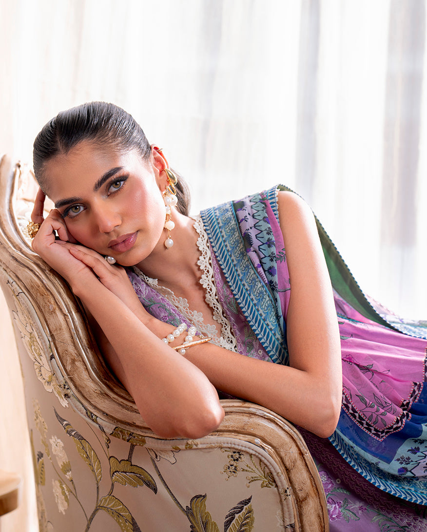 Laila Organza Pakistani Summer Dresses - Roheenaz - 7