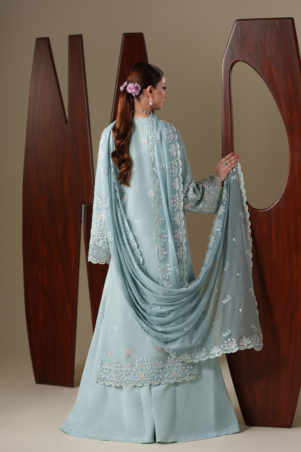 ARIA Raw Silk Pakistani Formal Dresses - Emaan Adeel - 2